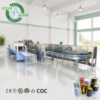 Ligne de remplissage de canettes de boissons gazeuses de qualité alimentaire 15000 CPH à 30 têtes avec système de nettoyage CIP pour canettes en aluminium de 0 à 500 ml