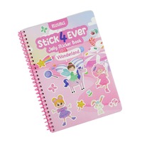 Livre d'autocollants réutilisables en gelée, reliure spirale, livre d'autocollants éducatif et silencieux pour enfants, jouet de voyage DIY pour tout-petits, logo personnalisé