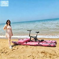 Vélo aquatique à pédales à plateau plat, 1 place, cadre en aluminium avec plateforme avant gonflable, performance pour rivière, portable, de Chine Lumark