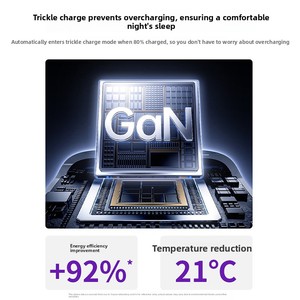 <span class=keywords><strong>Chargeur</strong></span> de téléphone à double charge rapide 35W en nitrure de gallium avec affichage numérique intelligent pour 17 Pro Max, ensemble de câbles de données - Product Image 3