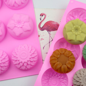 Silicone <b>Mold</b> Cakes <b>Jelly</b> Puddings Handmade Soaps Flower Shapes Heat-Resistant Non-Toxic Easy Demoulding Easy Clean Microwave - Product Image 2