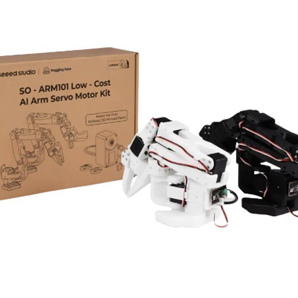 Stock So-arm101 Opensource 6dof Mechanical Arm Diy Kit Ai Hugging Plc