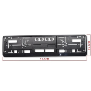 Marco de Matrícula de Plástico Estándar Europeo Personalizado Directo de Fábrica con Impresión de Logotipo, Marco de Matrícula Personalizado - Product Image 1