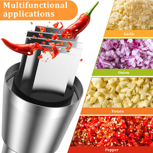 Toptan sıcak mutfak manuel preslenmiş kıyıcı çok fonksiyonlu ayrılabilir paslanmaz çelik gıda manuel preslenmiş sarımsak kıyıcı aracı - Product Image 4