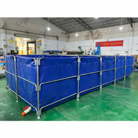 Super Offre : Équipement de Bassin à Poissons en Plastique pour Élevage de Tilapia Intérieur et Extérieur, Grande Ferme Mobile