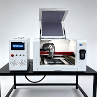 Máquina de Corte Láser de Fibra Multimaterial JPT 4040 Mini QBH de 1500W, 400*400mm, Corta Losas de Cerámica, Mica, Fibra de Carbono y Todos los Metales