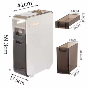 Meuble de rangement à pince pour tiroir, meuble de salle de bain à pince, étagère super étroite pour cuisine et espaces restreints - Product Image 3