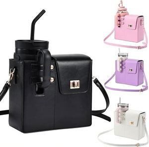 Bolsa de Transporte para Botellas de Agua, Portátil, para Exteriores, con Bolsillo para Teléfono, Portavasos con Correa - Product Image 1
