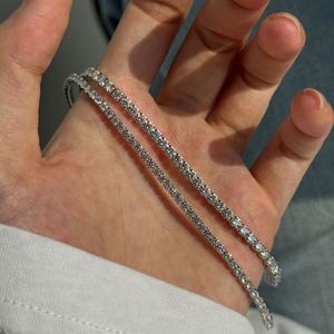 Dylam High Jewelry 925 Sterling Silver 3mm D Color VVS1 Moissanite Stones Tennis <b>Bangle</b> & <b>Bracelets</b> Women Tennis <b>Bracelets</b> Jewel - Product Image 3