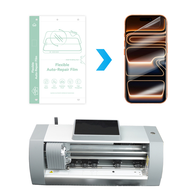 6H TPU/PC Mobile Phone Screen Protector Cutting Machine for Smart Watch Camera HD Film Cutter CE Certified High Precision APP