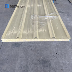 कस्टम 40 मिमी स्टील एल्यूमीनियम इन्सुलेट रॉक ऊन पर्यावरण के अनुकूल छत सैंडविच पैनल उच्च गुणवत्ता वाली धातु साइडिंग बाहरी दीवार पैनल - Product Image 3