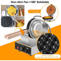 Cornet de crème glacée rotatoire de coeur de prix usine faisant le mini oeuf commercial personnalisé électrique simple de gaufrier de machine