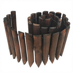 Outdoor Wholesale Modern Decorative Hemlock Spruce Lawn <b>Edging</b> Heat Treated Wooden Garden Fencing Eco-Friendly Waterproof - Product Image 4