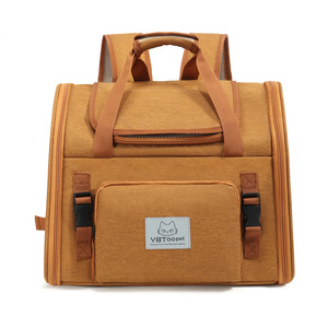 YBtoopet Yue Bai Tu <strong>Cat</strong> Outdoor Zipper Bag Expandable Breathable Portable Large-Capacity Pet <strong>Backpack</strong> for <strong>Cats</strong> &amp; Dogs Wholesale - Product Image 5