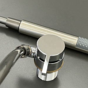 Robinet <span class=keywords><strong>de</strong></span> <span class=keywords><strong>cuisine</strong></span> extérieur en laiton, à montage sur plan, pliable, rotatif à 360°, noir brossé, monocommande, design moderne, <span class=keywords><strong>avec</strong></span> cartouche céramique - Product Image 6