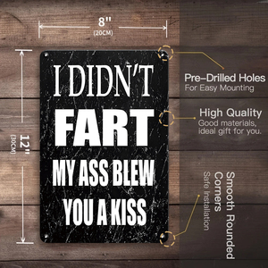 ป้ายโลหะข้อความตลกเกี่ยวกับแอลกอฮอล์ เพราะไม่มีเรื่องราวที่ดีมีต้นกำเนิดมาจากใครบางคนที่กินสลัดบาร์ ตกแต่งผนังร้านกาแฟสำหรับห้องแมนเคฟหรือโรงรถ - Product Image 4