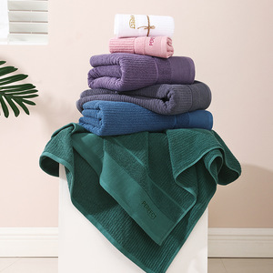 Biểu Tượng Tùy Chỉnh Đồng Bằng Sang Trọng Tốt Hấp Thụ Mềm 100% Bông Khăn Tắm Cho Phòng Tắm Khách Sạn - Product Image 3