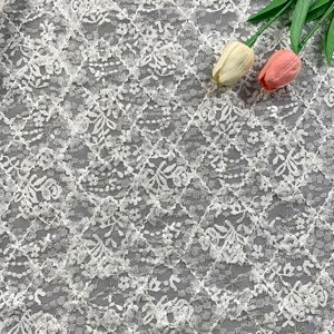 Tessuto in Pizzo con Paillettes in Poliestere e Spandex, Motivo Delicato in Rete, Tessuto Decorativo per Abiti e Gonne da Donna, Vendita all'Ingrosso per Matrimoni - Product Image 5