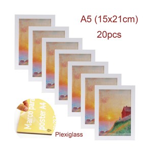 White <strong>Photo</strong> <strong>Frame</strong>, <strong>A5</strong> Picture <strong>Frame</strong>,14.8x21cm or 15x21cm/poster <strong>Frame</strong> with Plexiglass Stock - Product Image 1