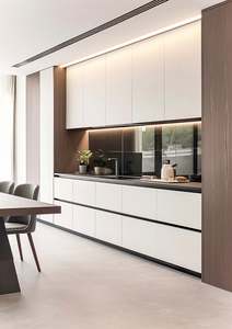 Armoires de cuisine modernes de luxe en bois massif acajou écologiques pour le rangement de la cuisine et la rénovation complète - Product Image 2