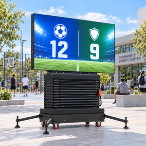 Pantalla LED P5 Práctica para Exteriores con Ruedas, Reutilizable, para Transmisión de Puntuaciones en Eventos Deportivos Amateurs, Alquiler para Partidos - Product Image 2