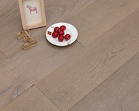 Carrelage en bois brossé BBL, parquet européen en chêne de 14mm, parquet en bois dur massif