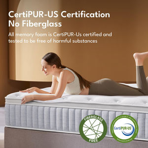 Premium Comfort Breathable Mattress <b>Memory</b> Foam Pocket Spring Hybrid Bed Vacuum Compression Easy Delivery Bedroom Home Furniture - Product Image 3