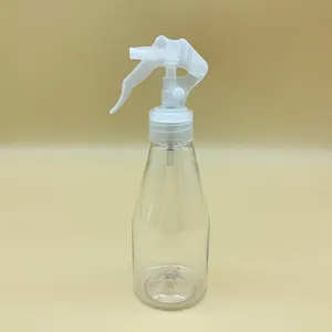 Ronde Vorm Clear Pet Plastic Mist Spray Fles Mini Trigger Spuitbusfles Voor Wasmiddel