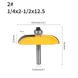 ชุดดอกเราเตอร์แบบสามชิ้นสำหรับงานมอร์ทิส-เทนอน OEM CNC 2 ฟลูต สำหรับงานประตูตู้ งานลบมุม งานแกะสลัก งานตัดแต่ง งานกัด งานไ<span class=keywords><strong>ม</strong></span>้ - Product Image 3