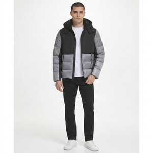 Custom Front Logo Canvas Cold Winter Puffer <b>Jacket</b> for Men <b>Women</b> Stylish Outdoor Thick Coat <b>Parka</b> High Street Style - Product Image 1