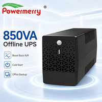 Onduleur hors ligne 850VA avec AVR Boost et Buck, démarrage à froid, réinitialisation automatique, onde sinusoïdale simulée et protection complète pour équipement de bureau