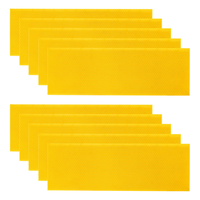Feuille de fondation de ruche en plastique jaune, feuille de fondation de ruche pour cadres de ruche profonds