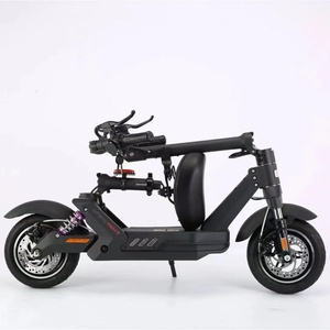 Vélo électrique pliable OEM 10 pouces 48V 12Ah 400W avec pneus larges, trottinette électrique pliable, vélo électrique pliable - Product Image 3