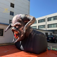 Ballon gonflable géant classique décoré pour Halloween, modèle de monstre démoniaque, best-seller, avec souffleur d'air
