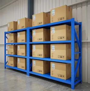 Многоуровневая средняя легкая стойка для складских стеллажей из Болтовой стали, металлическая полка для хранения для складского оборудования