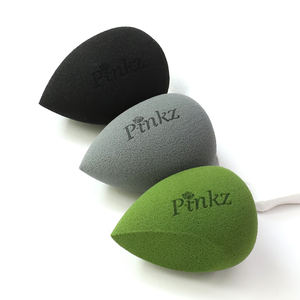 Pinkz OEM personnalisé en gros cosmétiques sans latex vert olive biseau beauté éponges pour le visage fond de teint maquillage mélangeurs outils nouveau - Product Image 5