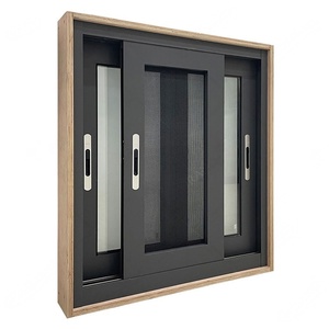 Fenêtre coulissante horizontale en alliage d'aluminium à <span class=keywords><strong>double</strong></span> <span class=keywords><strong>vitrage</strong></span>, design moderne entièrement personnalisé, à <span class=keywords><strong>prix</strong></span> abordable, pour maisons africaines - Product Image 2