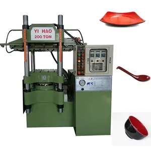 Máquina de moldeo de vajilla de melamina con precio de fábrica de doble Color automático 200T para vajilla, juego de cena