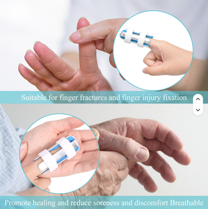 손가락 골절 고정 부목 - 손가락 굽힘 및 곧게 펴기 보호 및 교정용 지지대 - Product Image 2