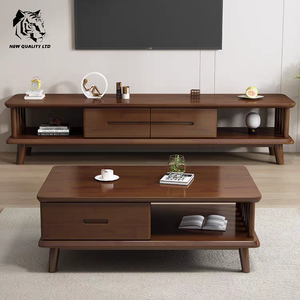 Mesa de centro de madera con 2 cajones, diseño nuevo, ecológica, personalizable, MOQ bajo, buen precio de fábrica, muebles para el hogar. - Product Image 6