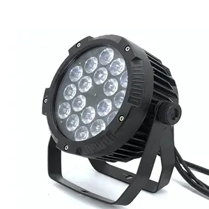 ไฟพาร์ IP65 18X18W RGBWA + UV 6in1พาร์จีนไฟ Led กลางแจ้งกันน้ำไฟ Led แบน Par