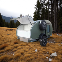Mini caravane tout-terrain personnalisée, caravane à glissière, caravane de camping, petite caravane de voyage à vendre