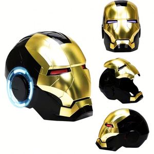 <span class=keywords><strong>Casque</strong></span> <span class=keywords><strong>Iron</strong></span> <span class=keywords><strong>Man</strong></span> Mark 5 électronique - Déploiement automatique et commande vocale avec IA Jarvis, accessoire de cosplay portable - Product Image 2