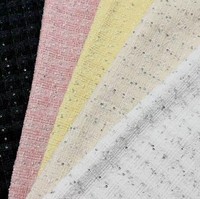 Nouveau tissu en tweed polyester tricoté rose à la mode-adapté à la fabrication de coussins en stock