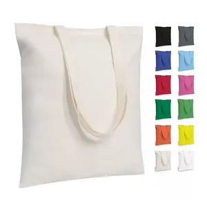 Eco Friendly Creamy Personalized Design Transfer Reusable Organic Cotton Shopping <b>Bag</b> Canvas Plain Tote <b>Bags</b> with Logo - Product Image 1