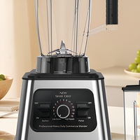Mixeurs à jus d'orange 220V, machine puissante multifonctionnelle, usage commercial intensif, extracteur de jus multifonctionnel 3L, robot culinaire