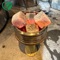 Hete Aanbieding Natuurlijke Kokosnootschelp Shisha Kolenbriketten 25mm Kussen Vorm Shisha Kolen Snel Aantekend Rookloos Langdurig Brandend Barbecue