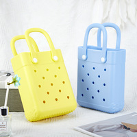 Sac fourre-tout EVA de luxe tendance et populaire pour l'été, couleur macaron, sac à main mignon pour enfants, mini sac de plage