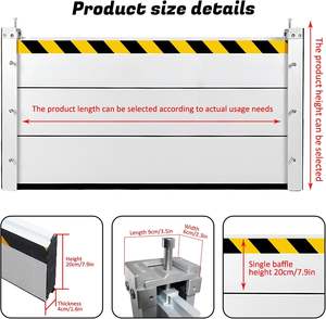 Barrières anti-inondation les plus vendues, barrières anti-inondation en aluminium, panneaux de contrôle des inondations pour garage et métro, assemblage rapide, personnalisables. - Product Image 6