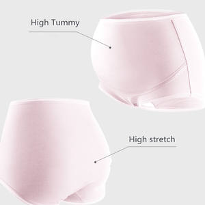 Bragas de maternidad de algodón para mujer, ropa interior de maternidad de cintura alta, soporte para el vientre para embarazo, ropa interior de maternidad, bragas para embarazadas - Product Image 5